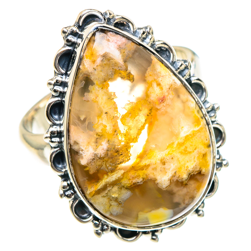 Plume Agate Rings handcrafted by Anasilvercos - RING94399 - Photo 2