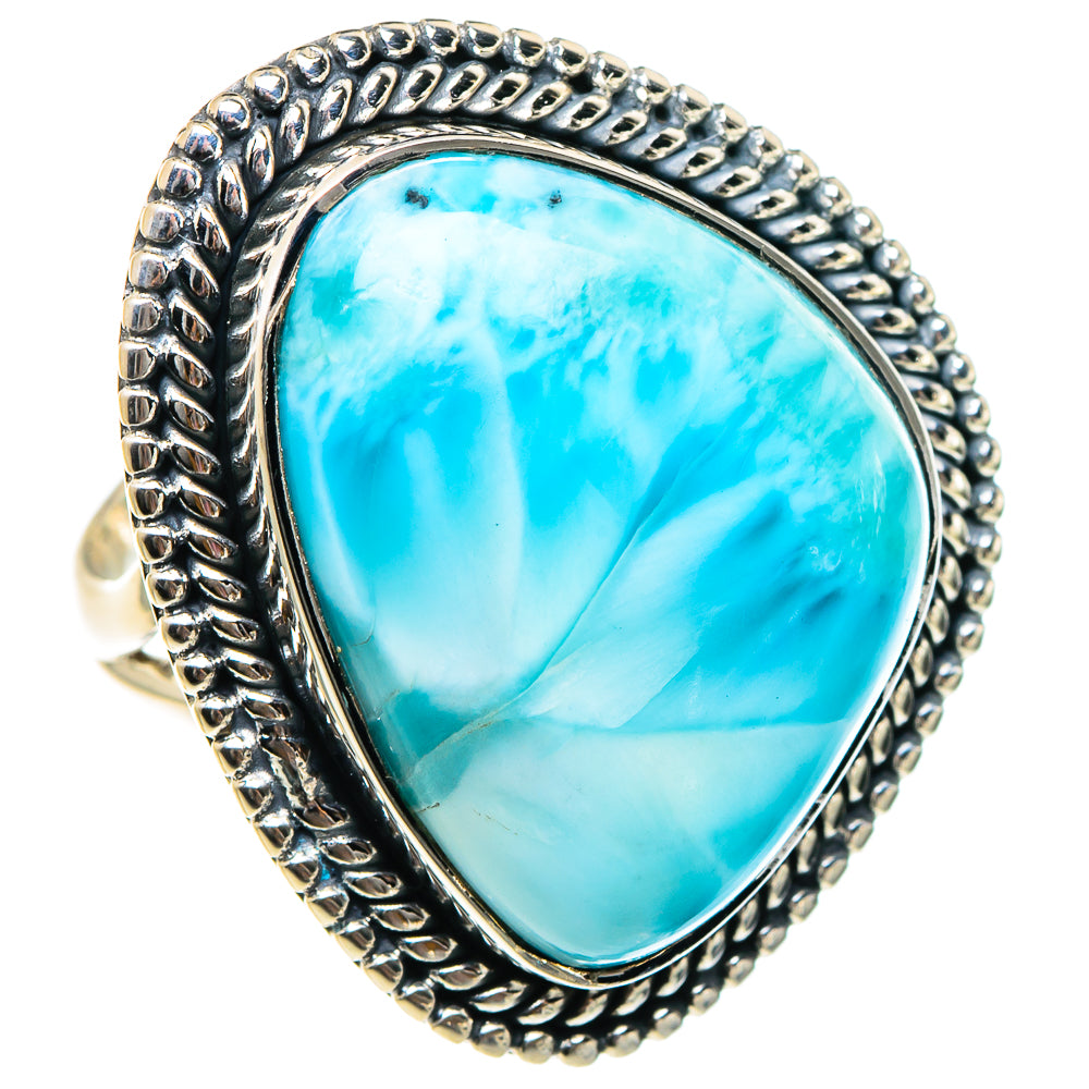 Larimar Rings handcrafted by Anasilvercos - RING94419