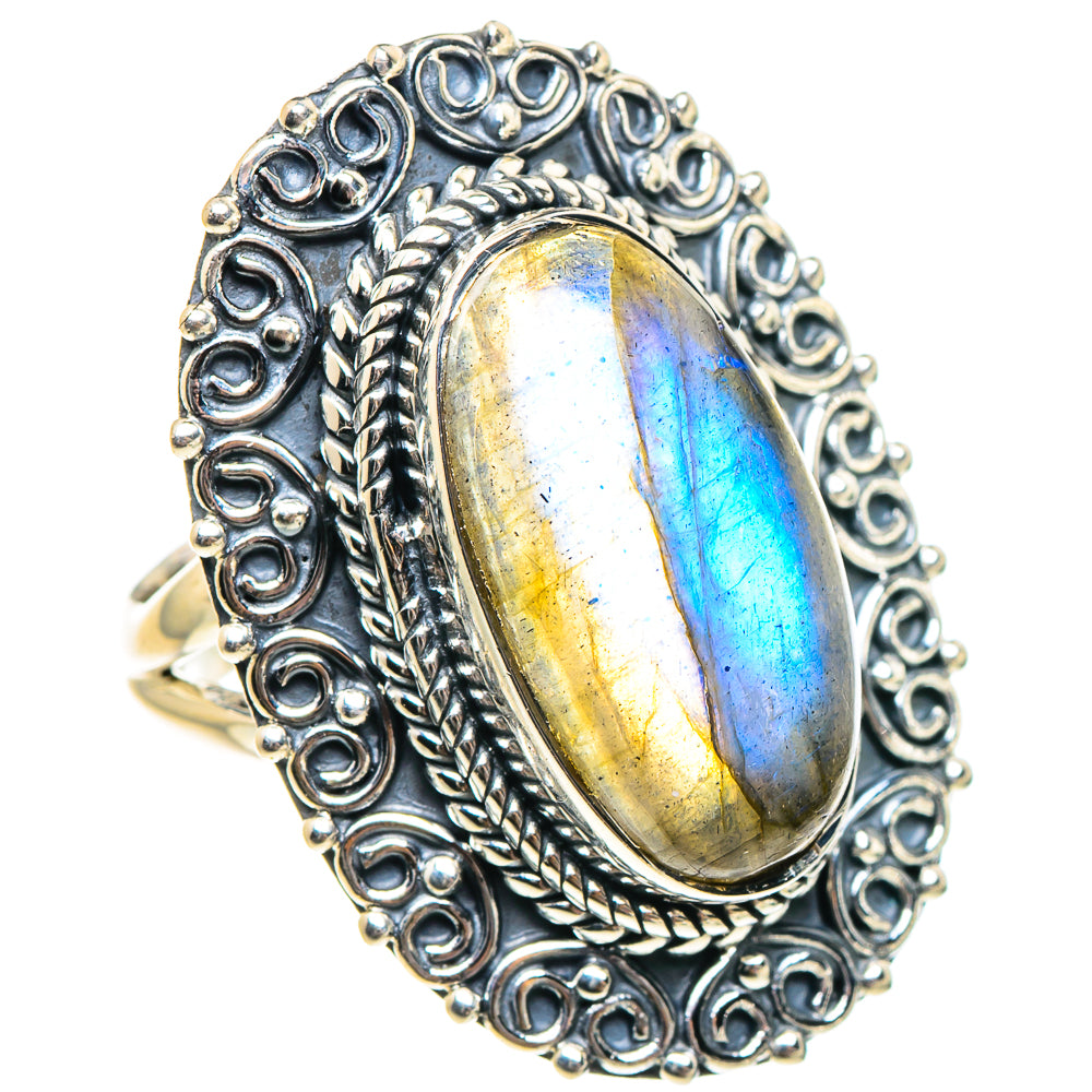 Labradorite Rings handcrafted by Anasilvercos - RING94422 - Photo 2