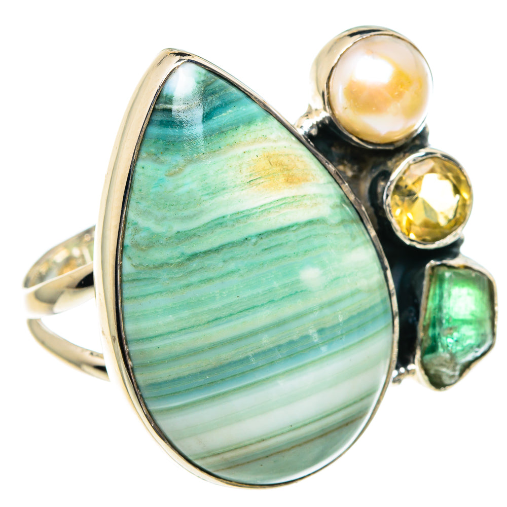 Ocean Jasper Rings handcrafted by Anasilvercos - RING94425