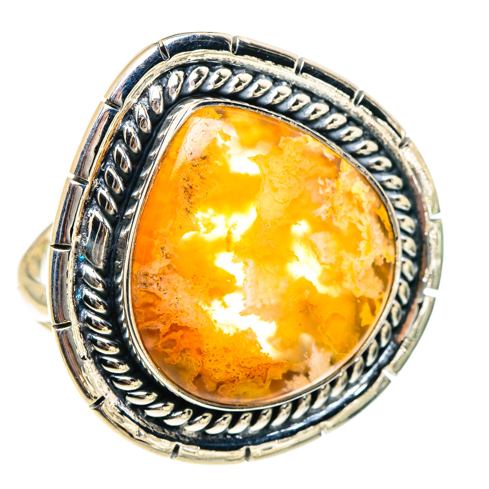 Plume Agate Rings handcrafted by Anasilvercos - RING94437 - Photo 2