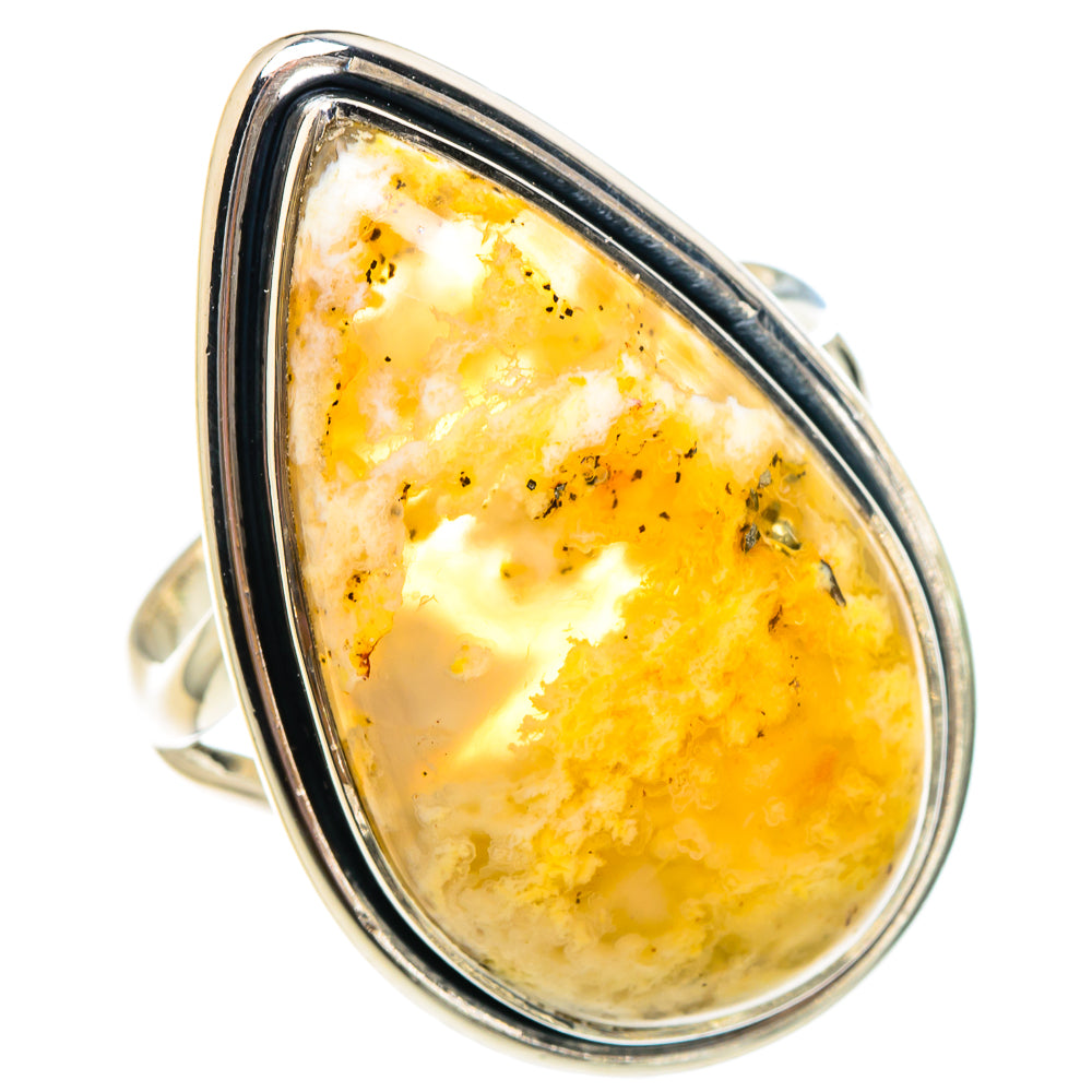 Plume Agate Rings handcrafted by Anasilvercos - RING94438
