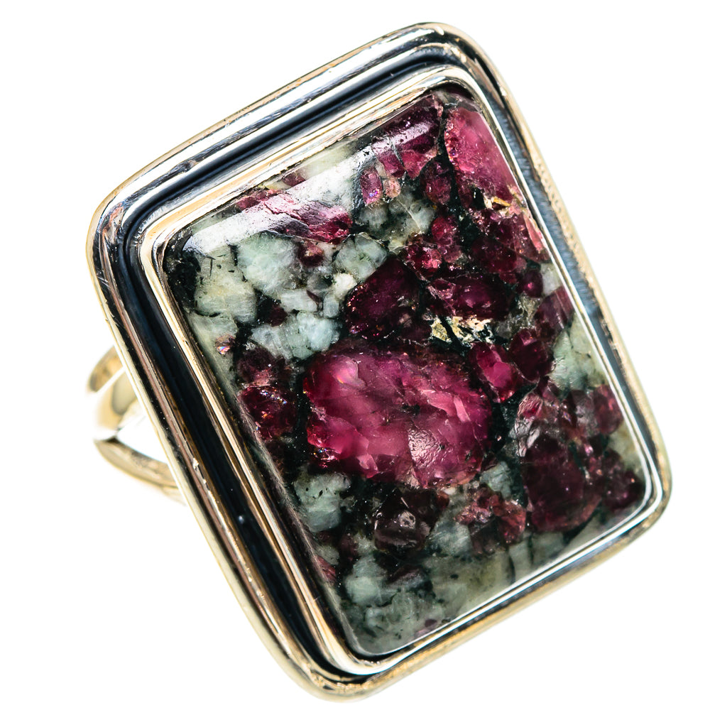 Russian Eudialyte Rings handcrafted by Anasilvercos - RING94442