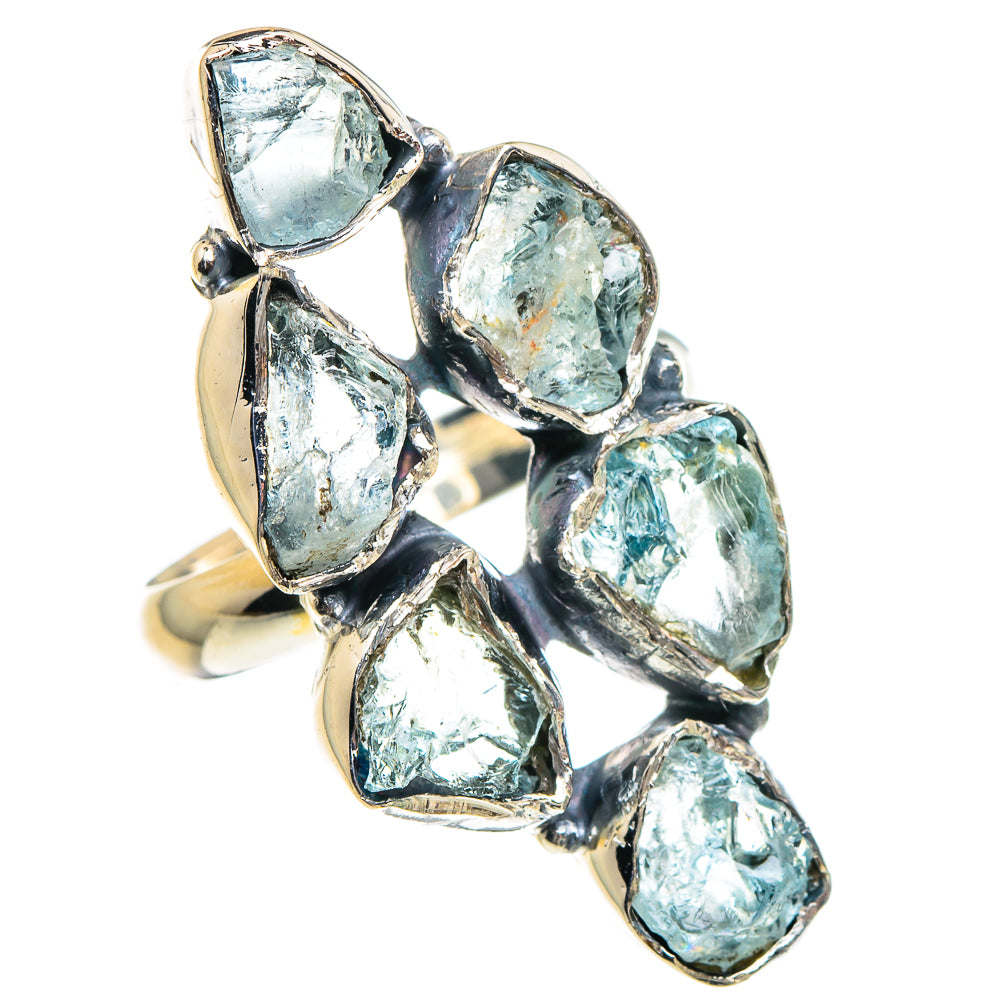 Aquamarine Rings handcrafted by Anasilvercos - RING94462