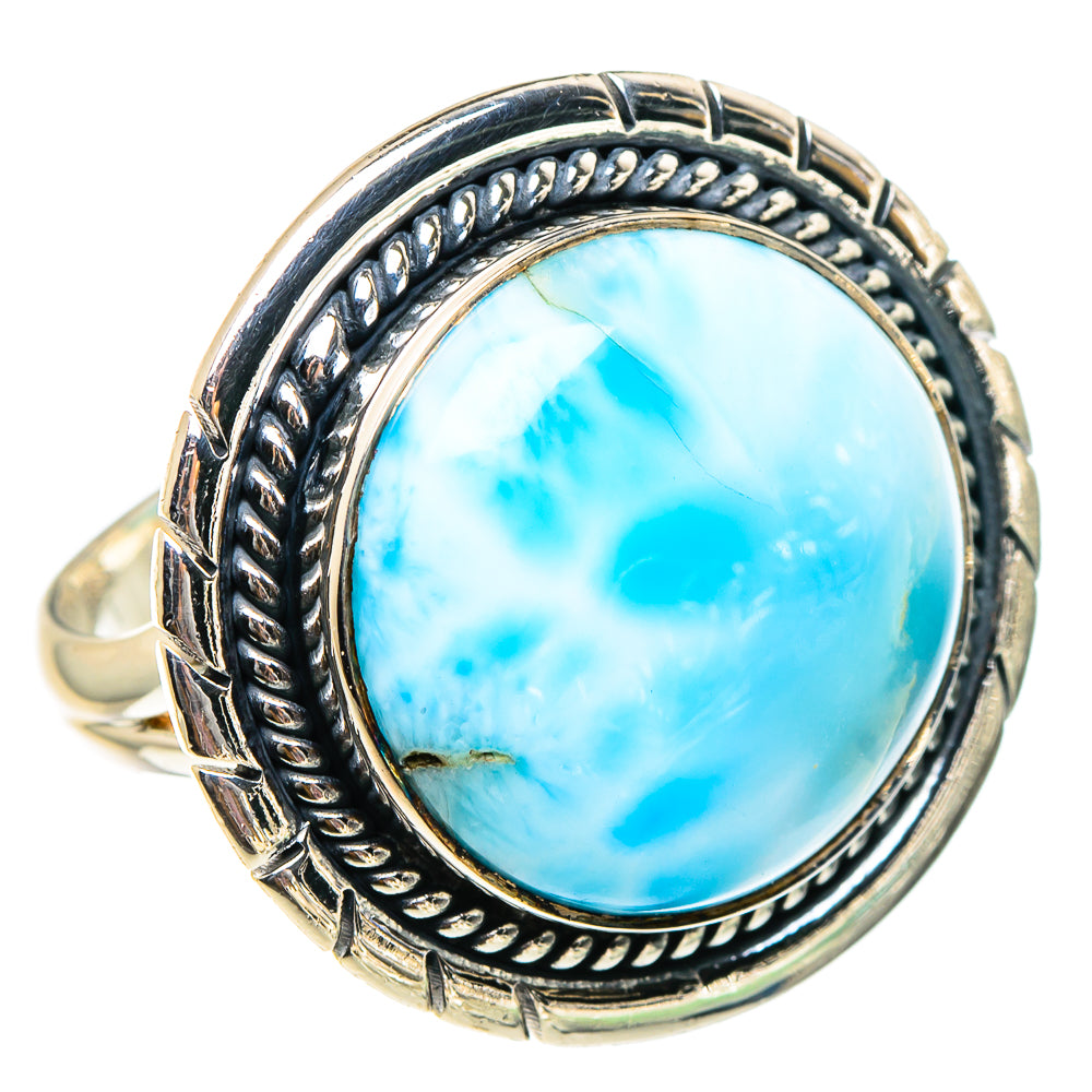 Larimar Rings handcrafted by Anasilvercos - RING94464