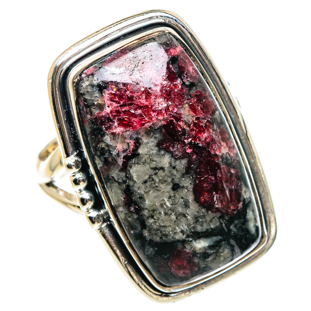 Russian Eudialyte Rings handcrafted by Anasilvercos - RING94486