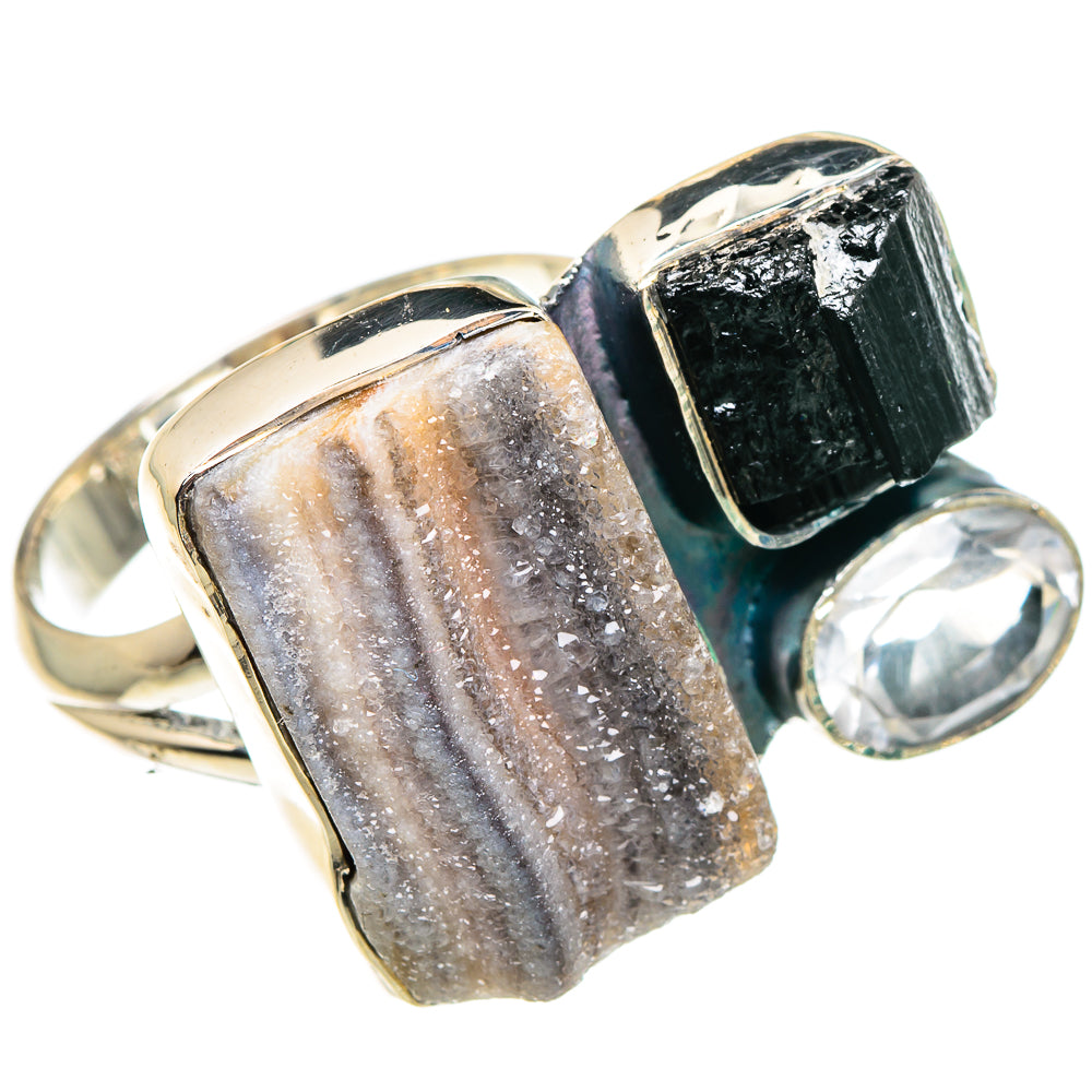 Desert Druzy Rings handcrafted by Anasilvercos - RING94495