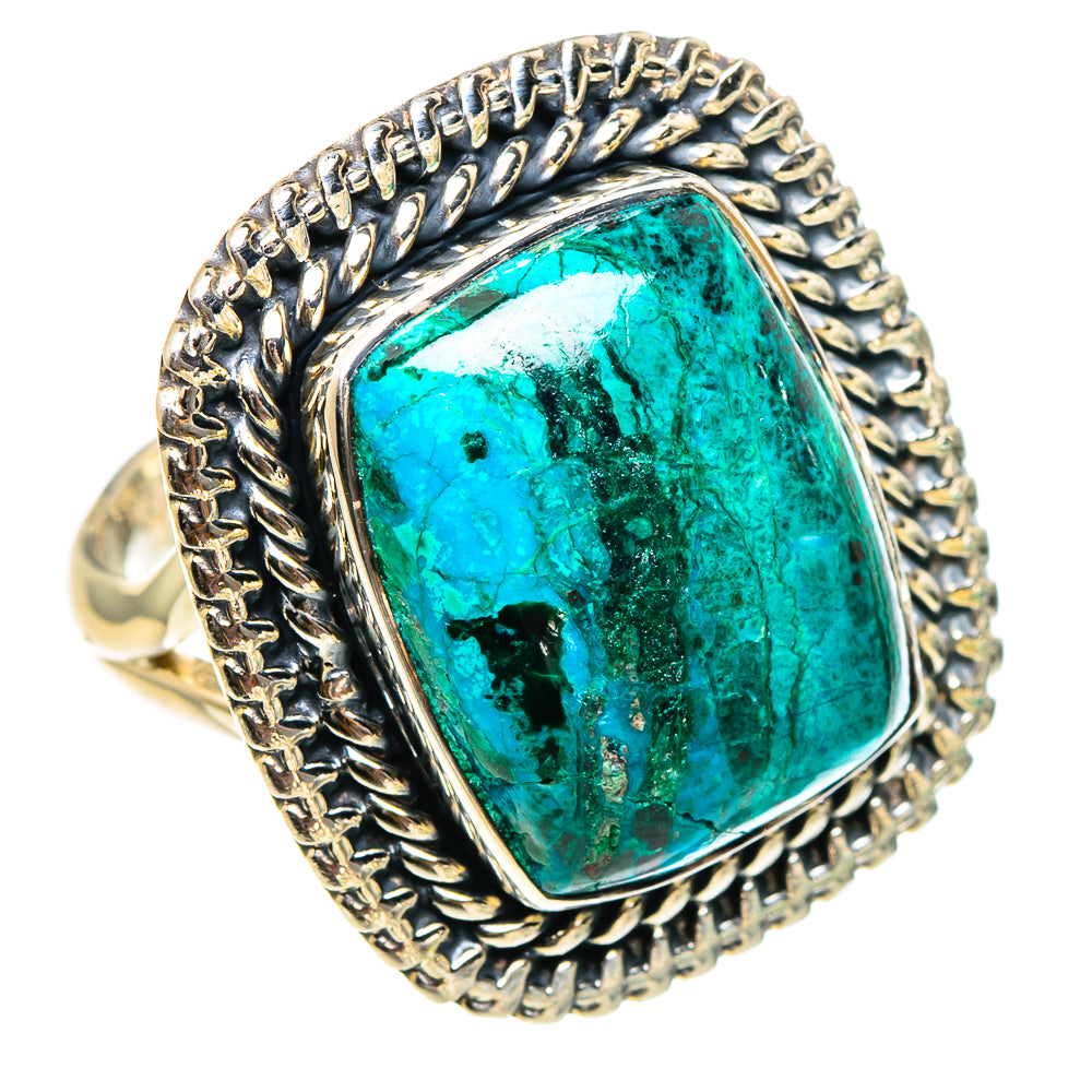 Chrysocolla Rings handcrafted by Anasilvercos - RING94499