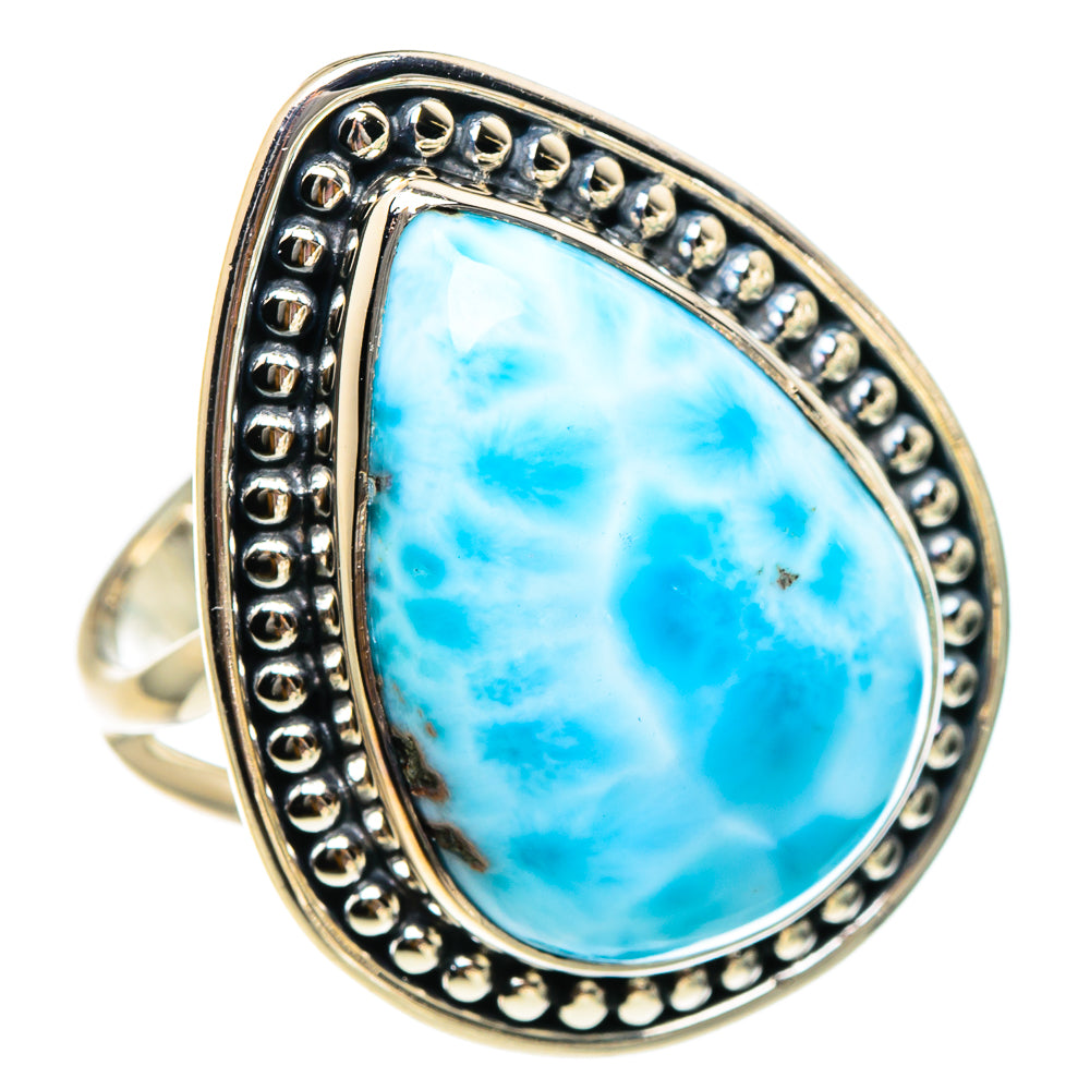 Larimar Rings handcrafted by Anasilvercos - RING94501