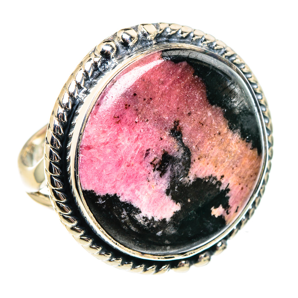 Rhodonite Rings handcrafted by Anasilvercos - RING94521