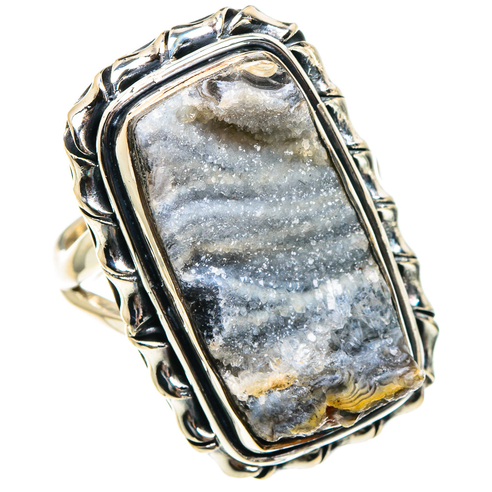 Desert Druzy Rings handcrafted by Anasilvercos - RING94535