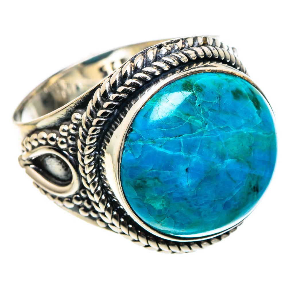 Chrysocolla Rings handcrafted by Anasilvercos - RING94551