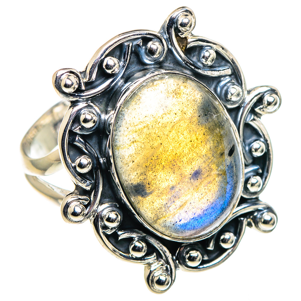 Labradorite Rings handcrafted by Anasilvercos - RING94554