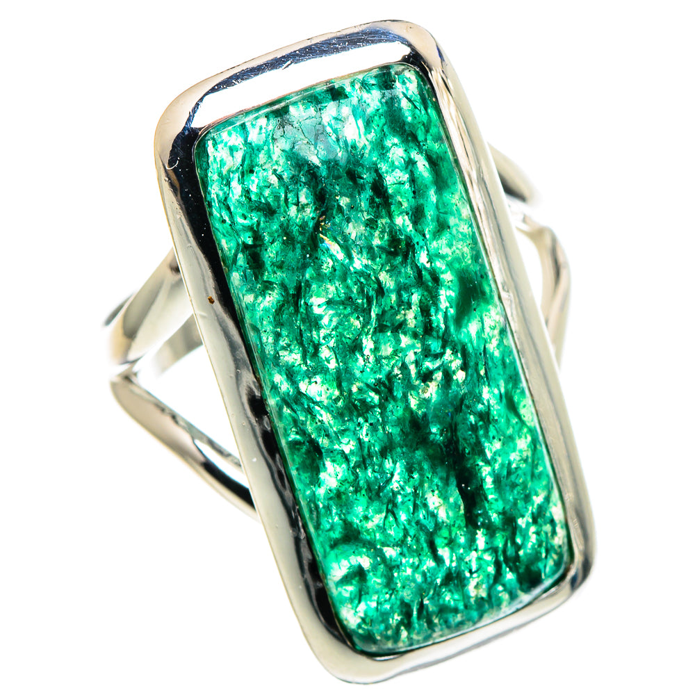 Green Aventurine Rings handcrafted by Anasilvercos - RING94558