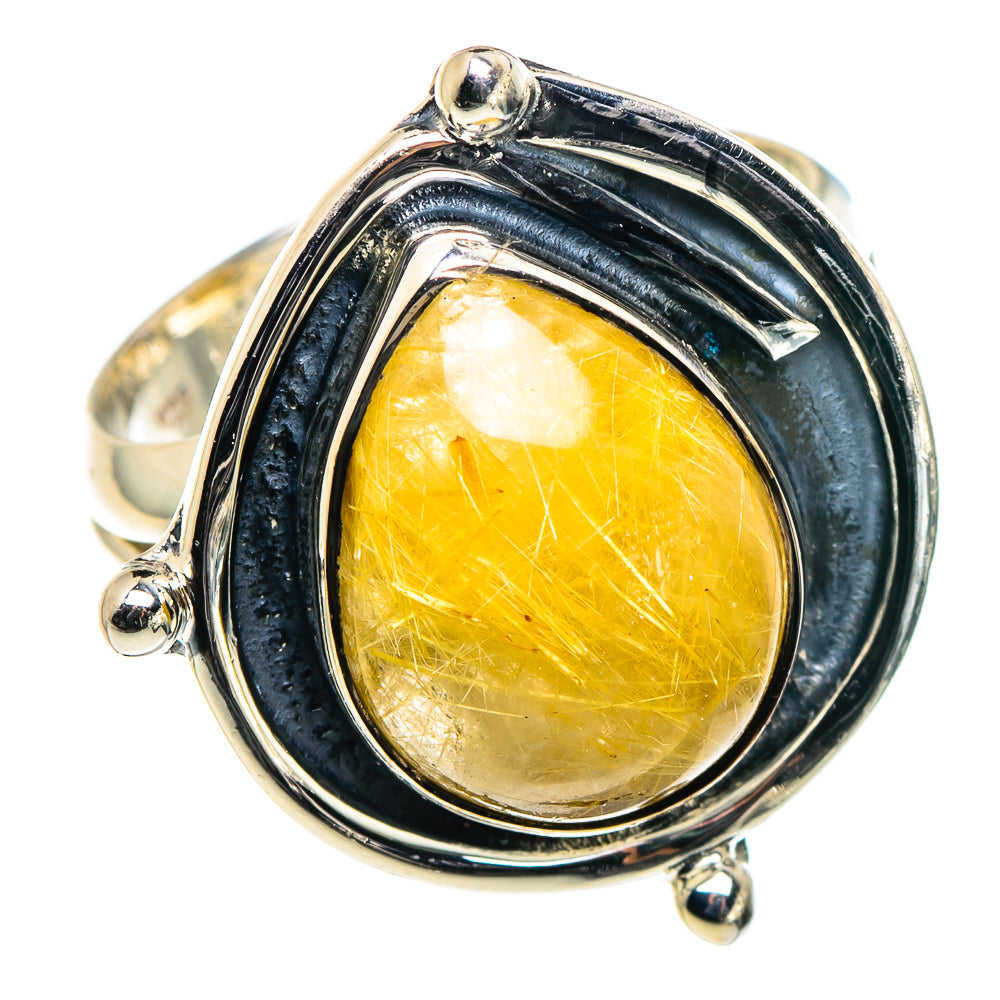 Rutilated Quartz Rings handcrafted by Anasilvercos - RING94567