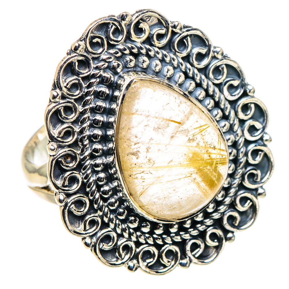 Rutilated Quartz Rings handcrafted by Anasilvercos - RING94568 - Photo 2
