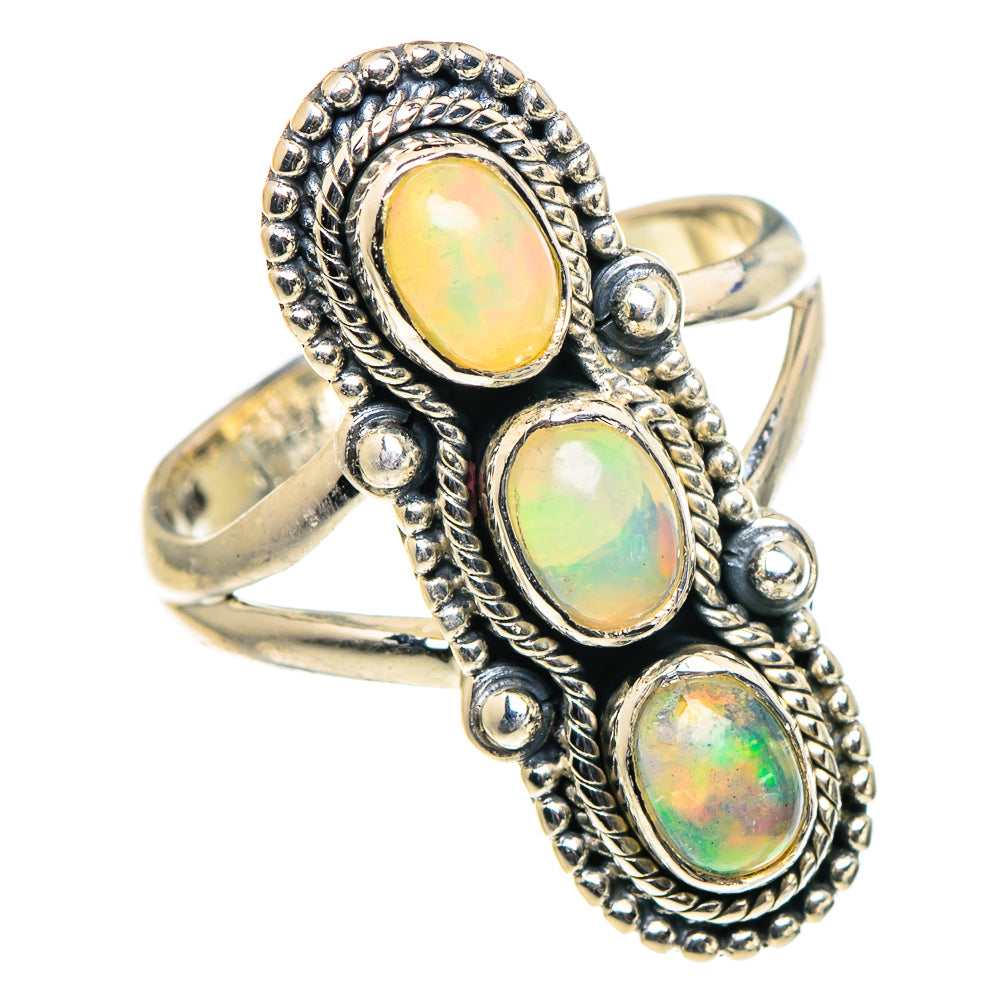 Ethiopian Opal Rings handcrafted by Anasilvercos - RING94574