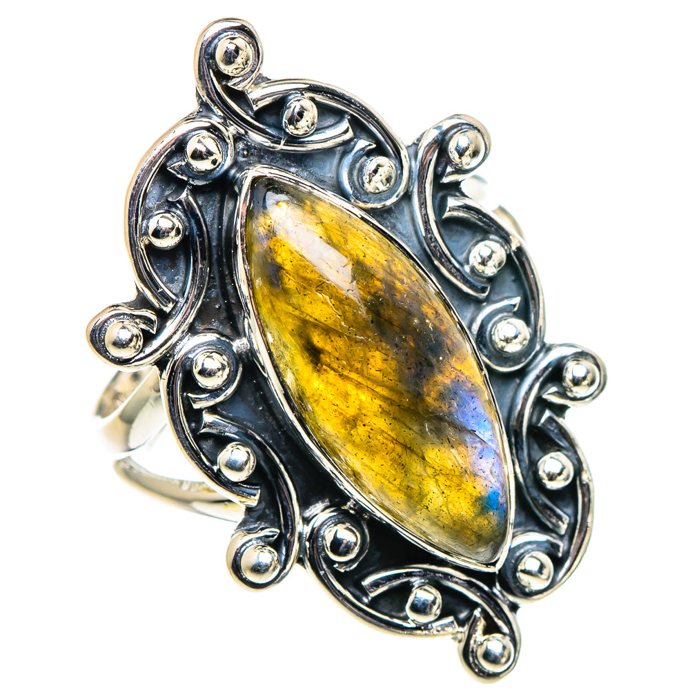 Labradorite Rings handcrafted by Anasilvercos - RING94579