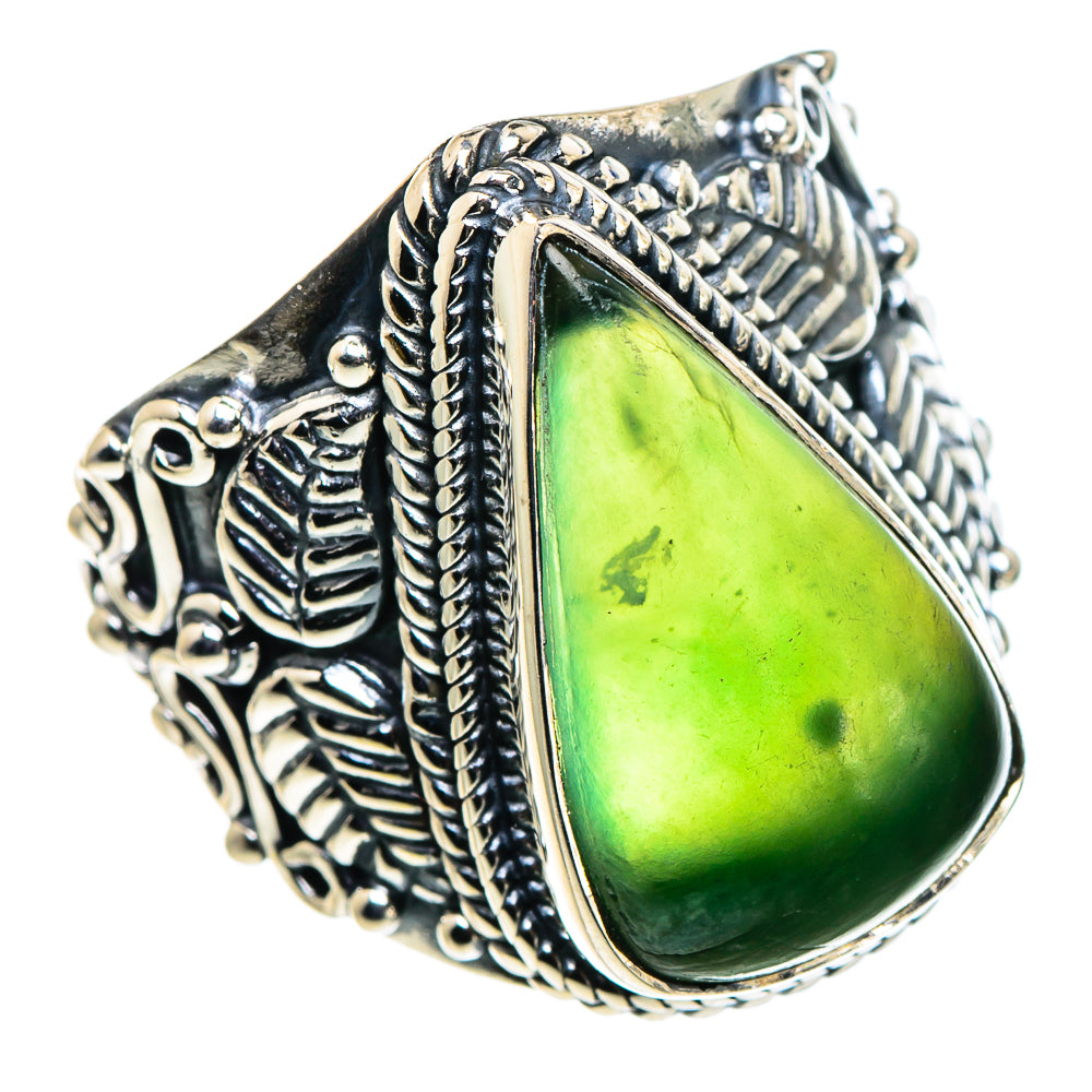 Chrysoprase Rings handcrafted by Anasilvercos - RING94584