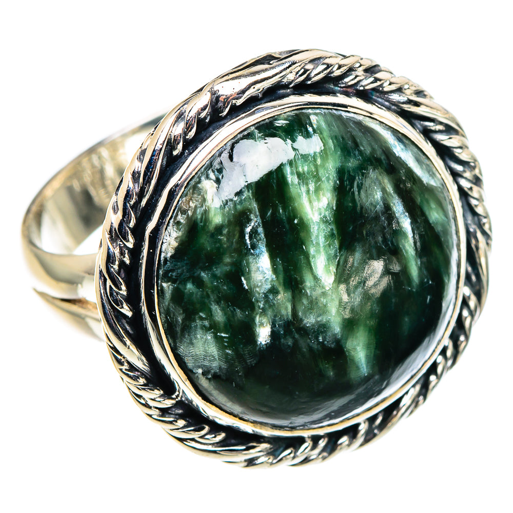 Seraphinite Rings handcrafted by Anasilvercos - RING94586