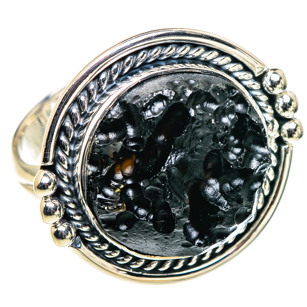 Tektite Rings handcrafted by Anasilvercos - RING94597 - Photo 2