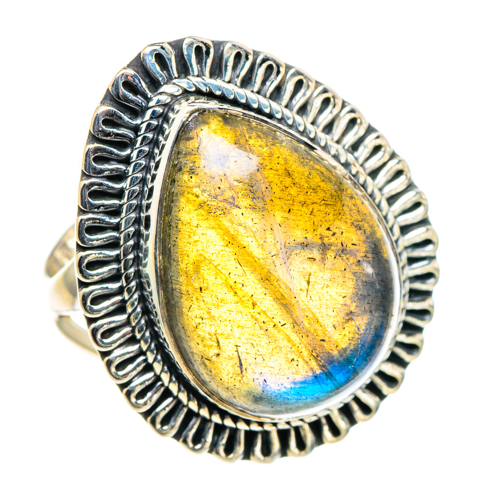 Labradorite Rings handcrafted by Anasilvercos - RING94604 - Photo 2
