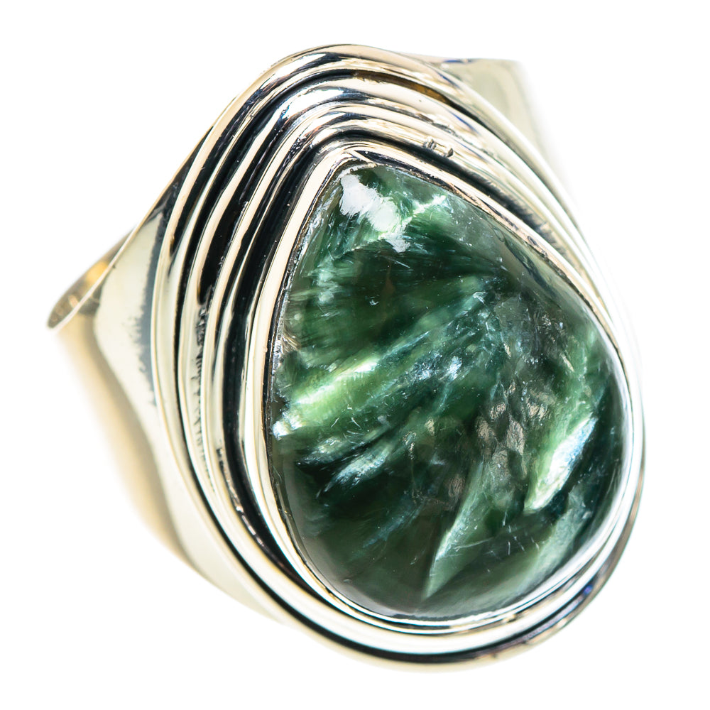 Seraphinite Rings handcrafted by Anasilvercos - RING94610