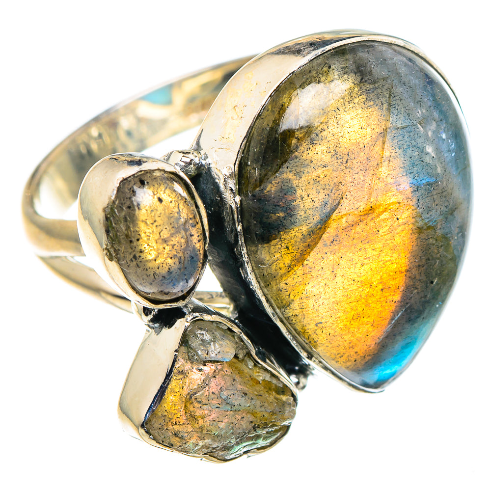 Labradorite Rings handcrafted by Anasilvercos - RING94626