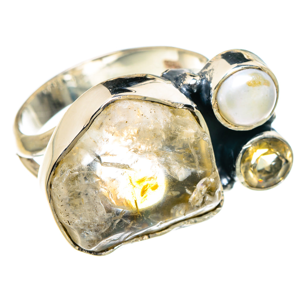 Rainbow Moonstone Rings handcrafted by Anasilvercos - RING94635