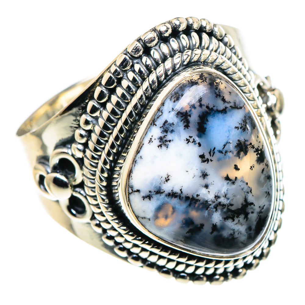 Dendritic Opal Rings handcrafted by Anasilvercos - RING94639
