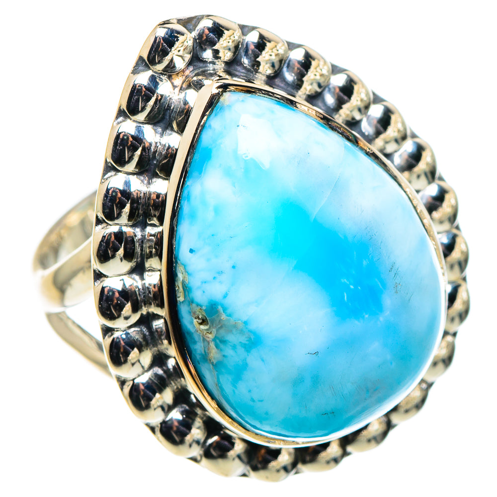 Larimar Rings handcrafted by Anasilvercos - RING94642