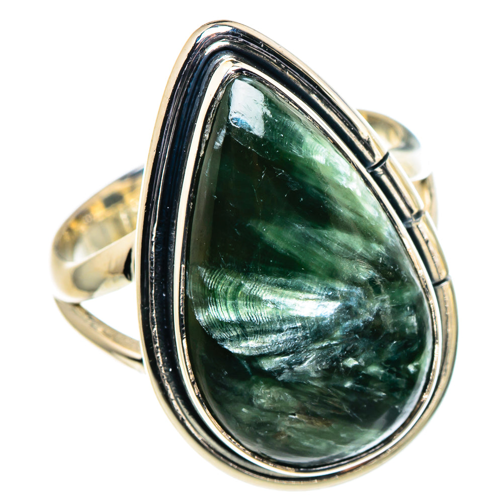 Seraphinite Rings handcrafted by Anasilvercos - RING94656