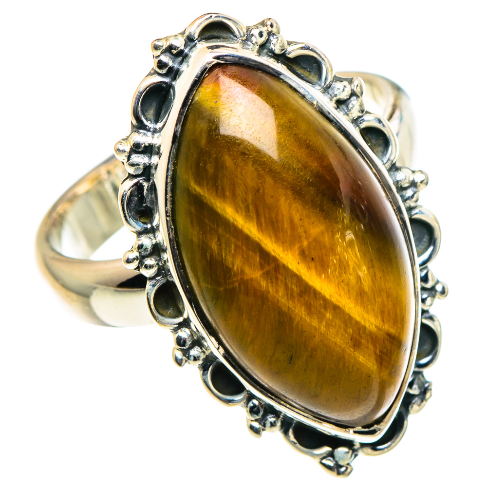 Tiger Eye Rings handcrafted by Anasilvercos - RING94664