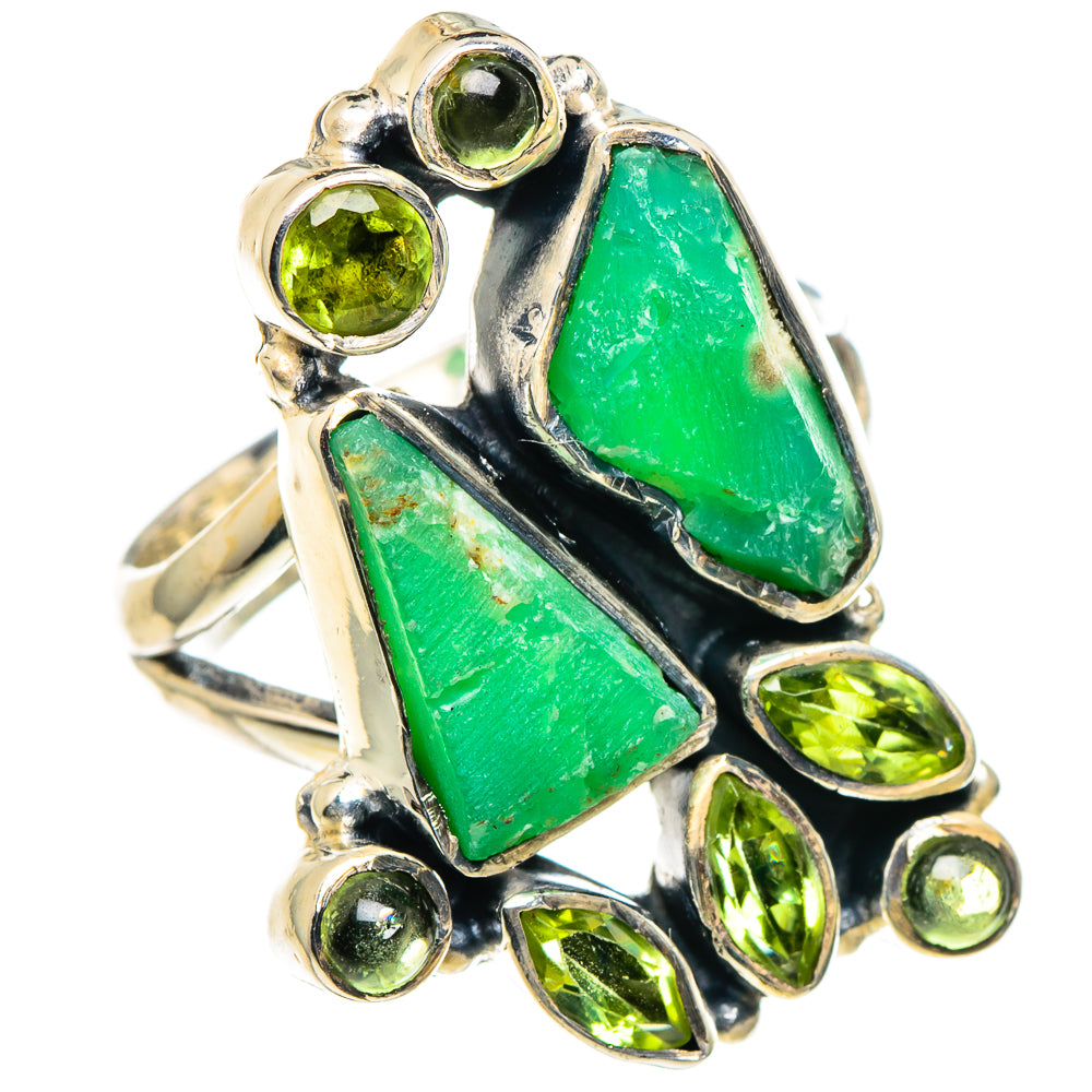 Chrysoprase Rings handcrafted by Anasilvercos - RING94681