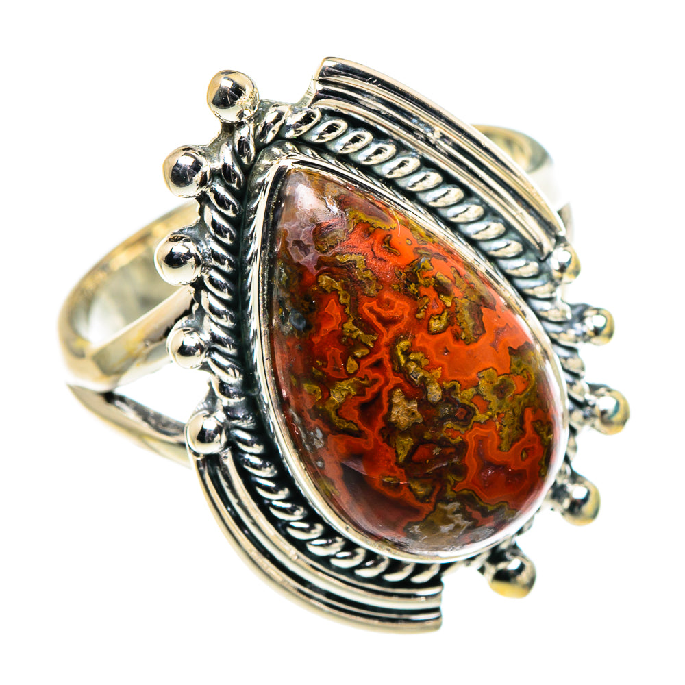Morocco Agate Rings handcrafted by Anasilvercos - RING94686