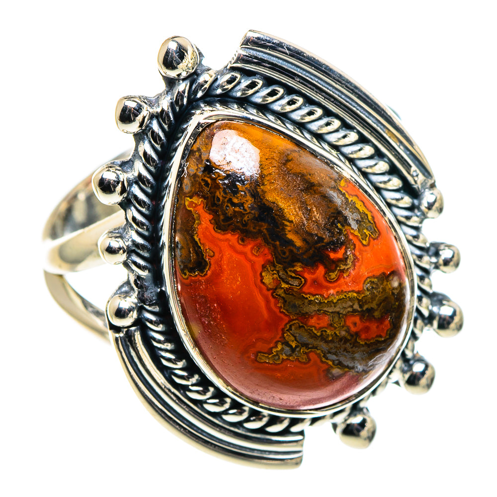 Morocco Agate Rings handcrafted by Anasilvercos - RING94691