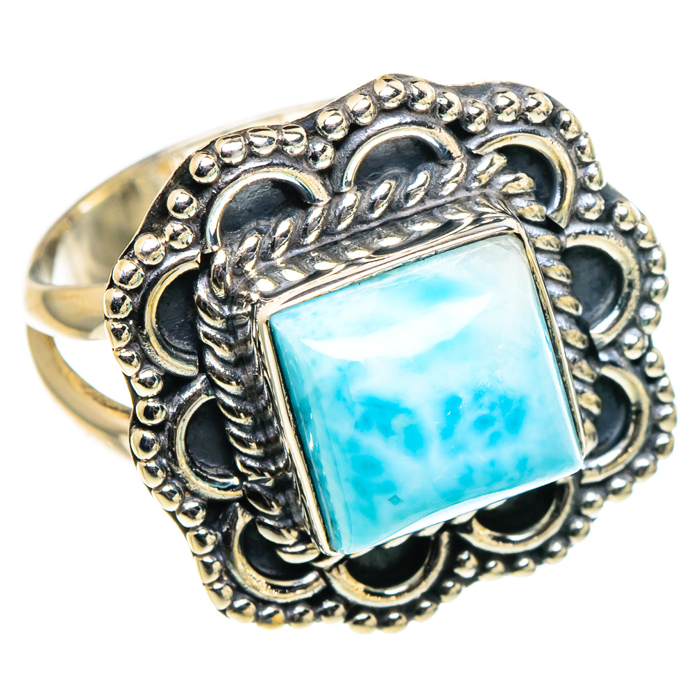 Larimar Rings handcrafted by Anasilvercos - RING94696