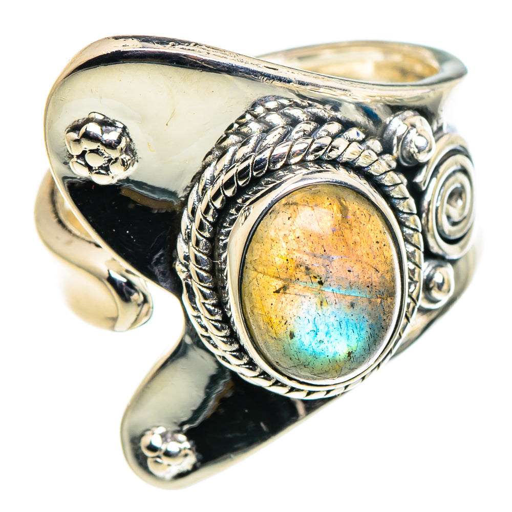 Labradorite Rings handcrafted by Anasilvercos - RING94697 - Photo 2
