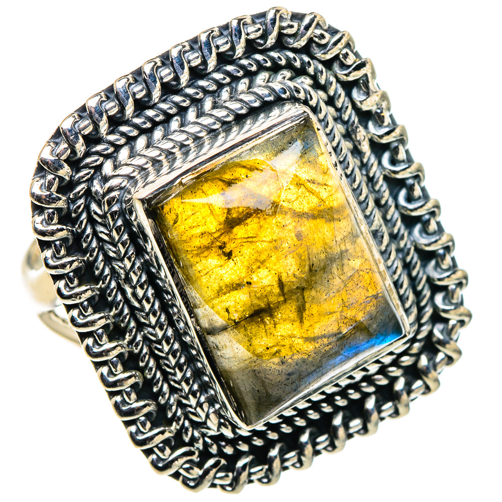 Labradorite Rings handcrafted by Anasilvercos - RING94702