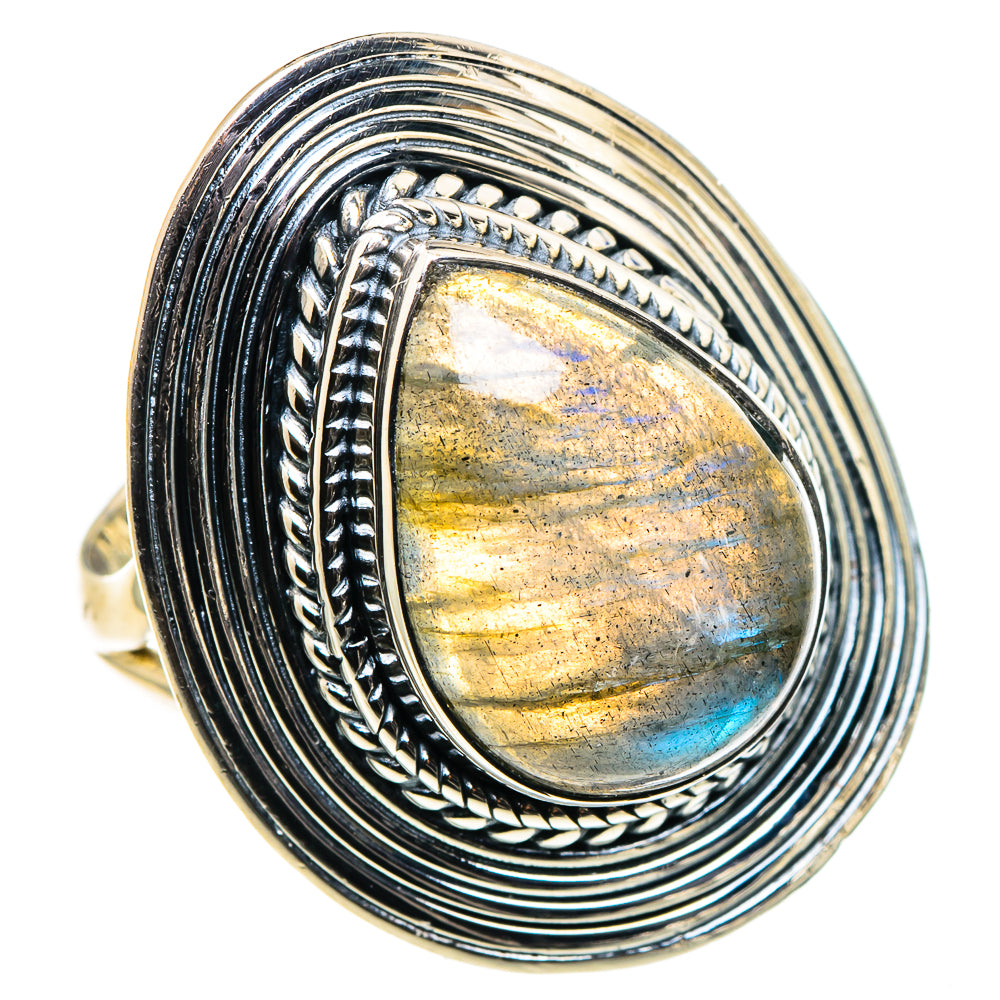 Labradorite Rings handcrafted by Anasilvercos - RING94706 - Photo 2