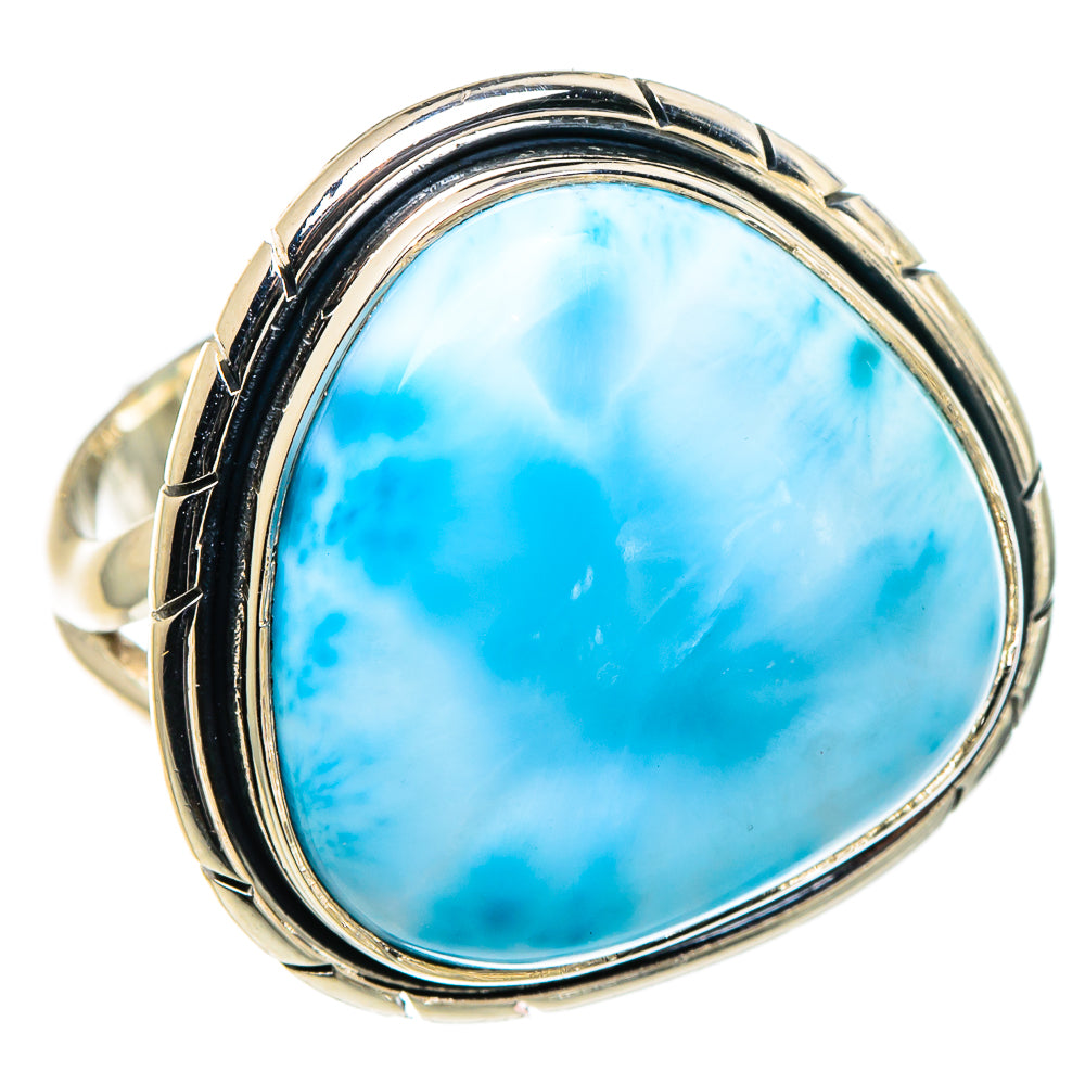 Larimar Rings handcrafted by Anasilvercos - RING94707