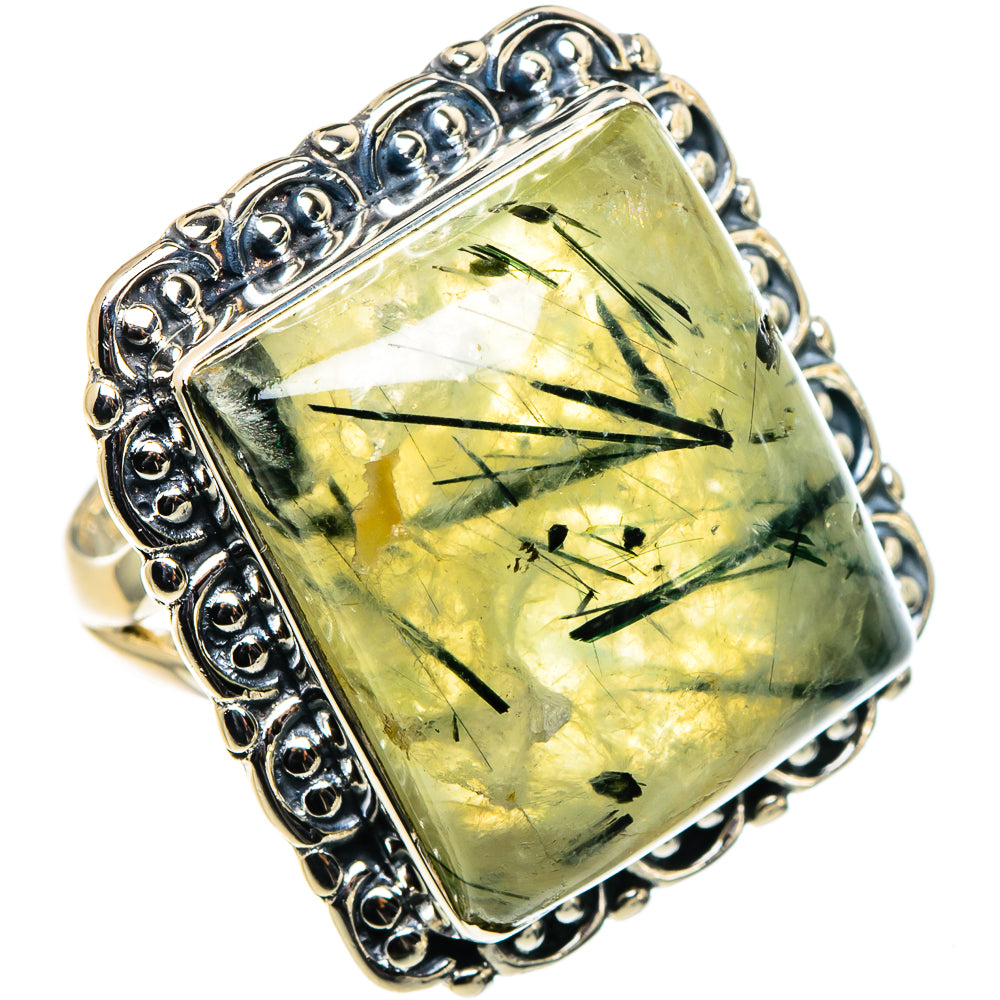 Prehnite Rings handcrafted by Anasilvercos - RING94718