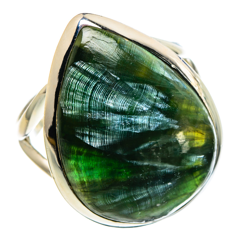 Seraphinite Rings handcrafted by Anasilvercos - RING94723