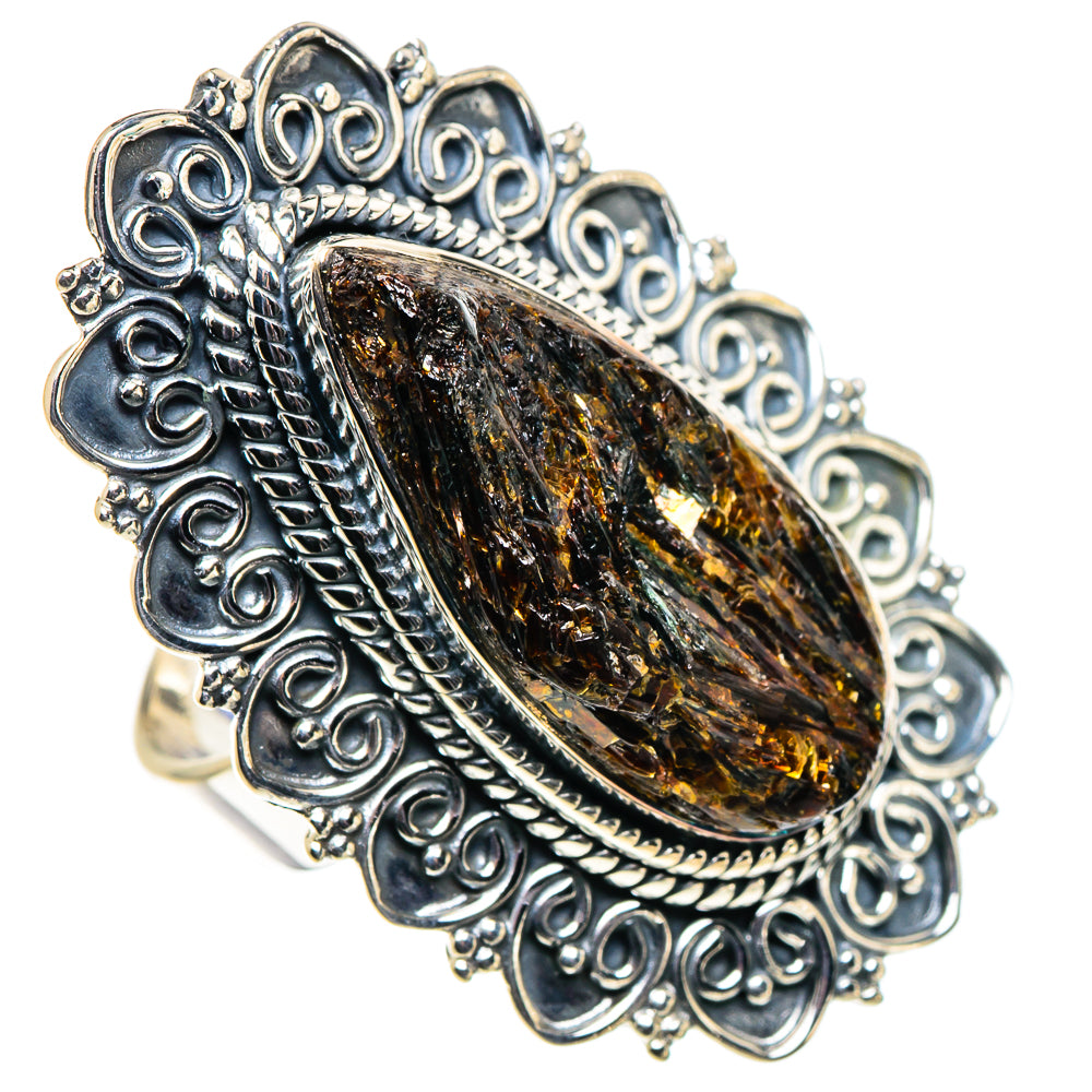 Astrophyllite Rings handcrafted by Anasilvercos - RING94728