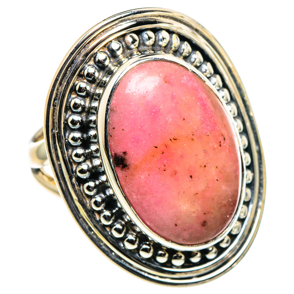 Rhodonite Rings handcrafted by Anasilvercos - RING94738