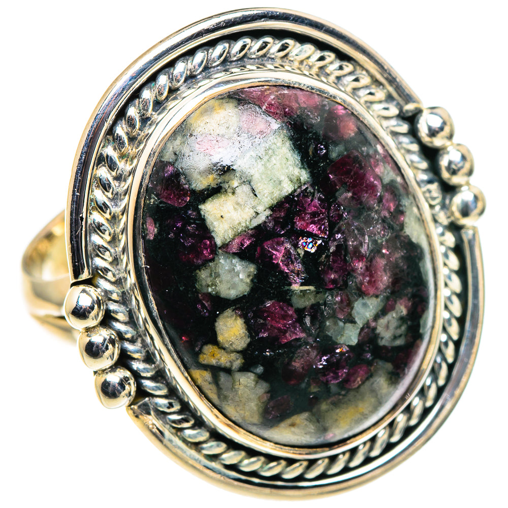 Russian Eudialyte Rings handcrafted by Anasilvercos - RING94740