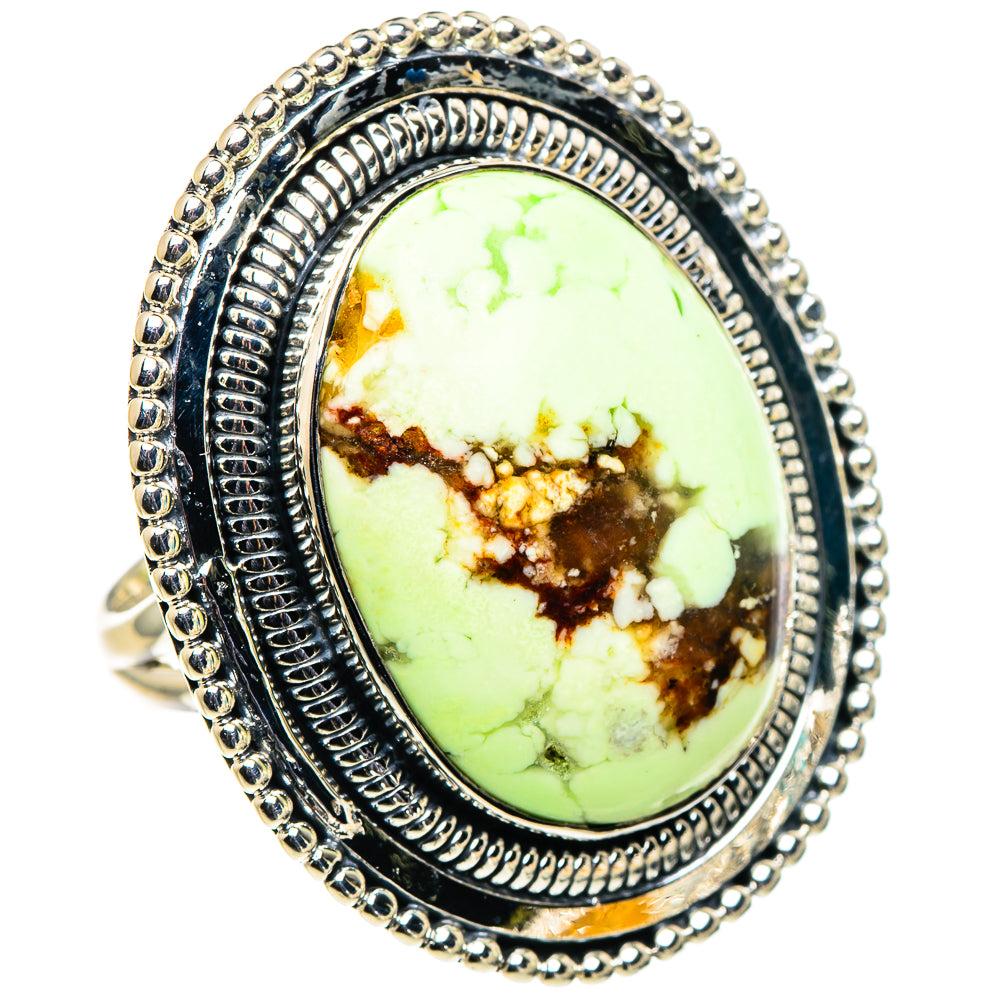 Lemon Chrysoprase Rings handcrafted by Anasilvercos - RING94760