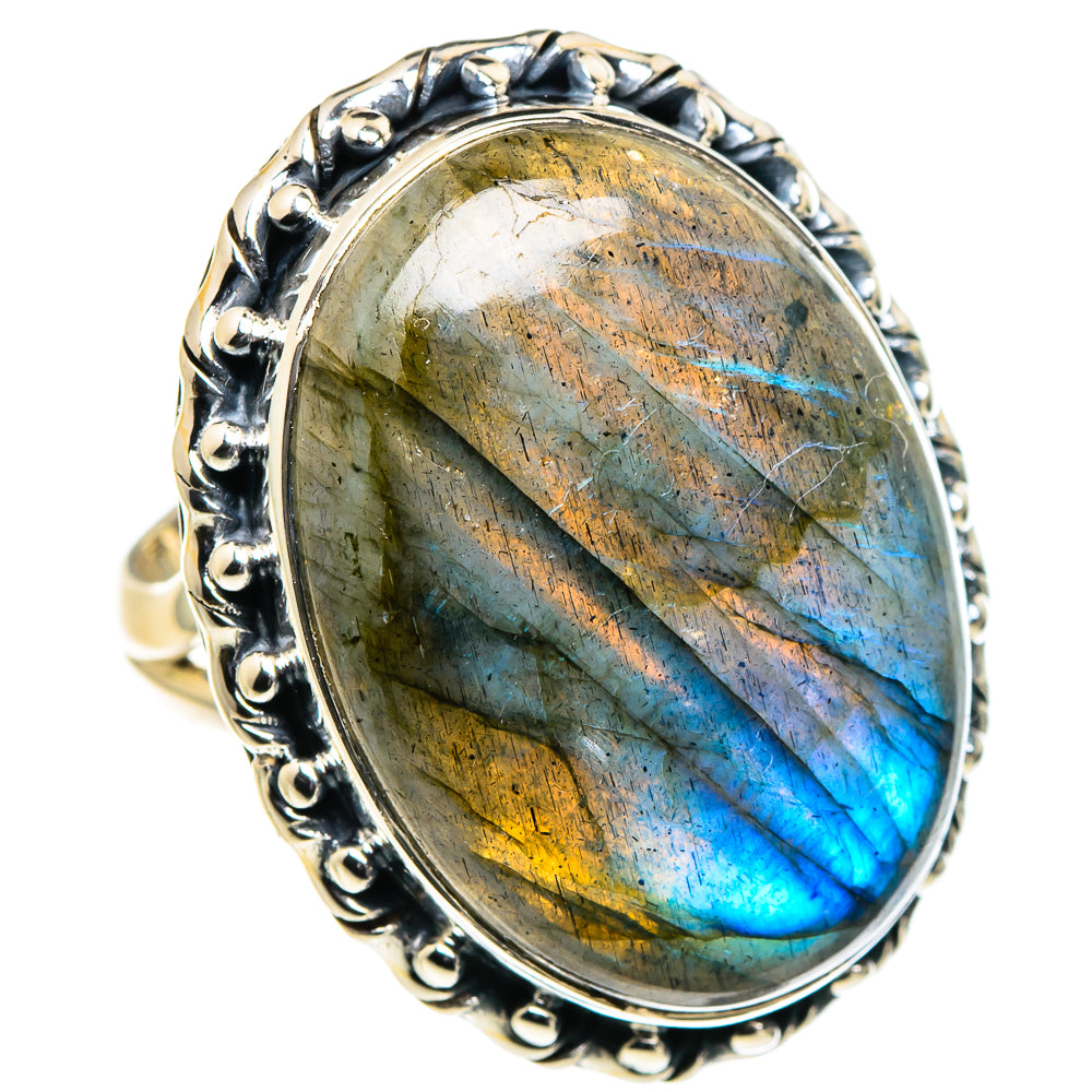 Labradorite Rings handcrafted by Anasilvercos - RING94761