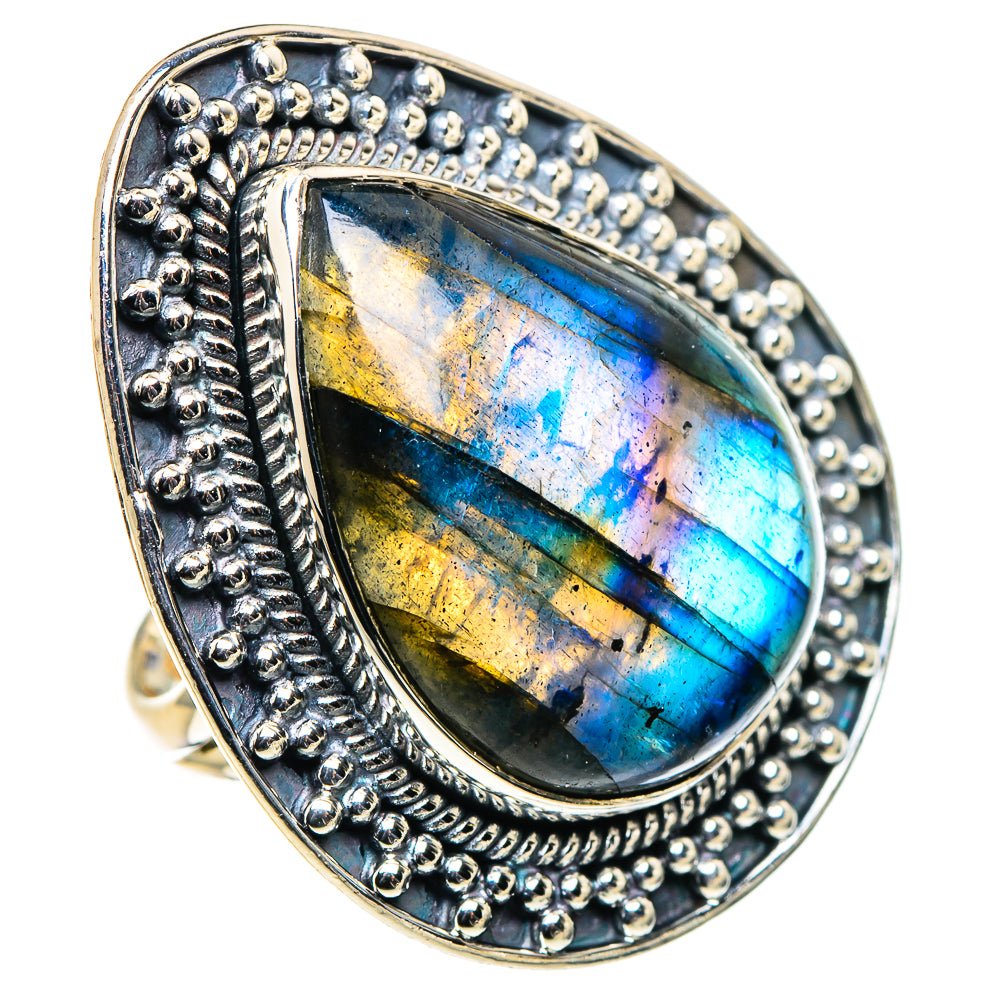 Labradorite Rings handcrafted by Anasilvercos - RING94768