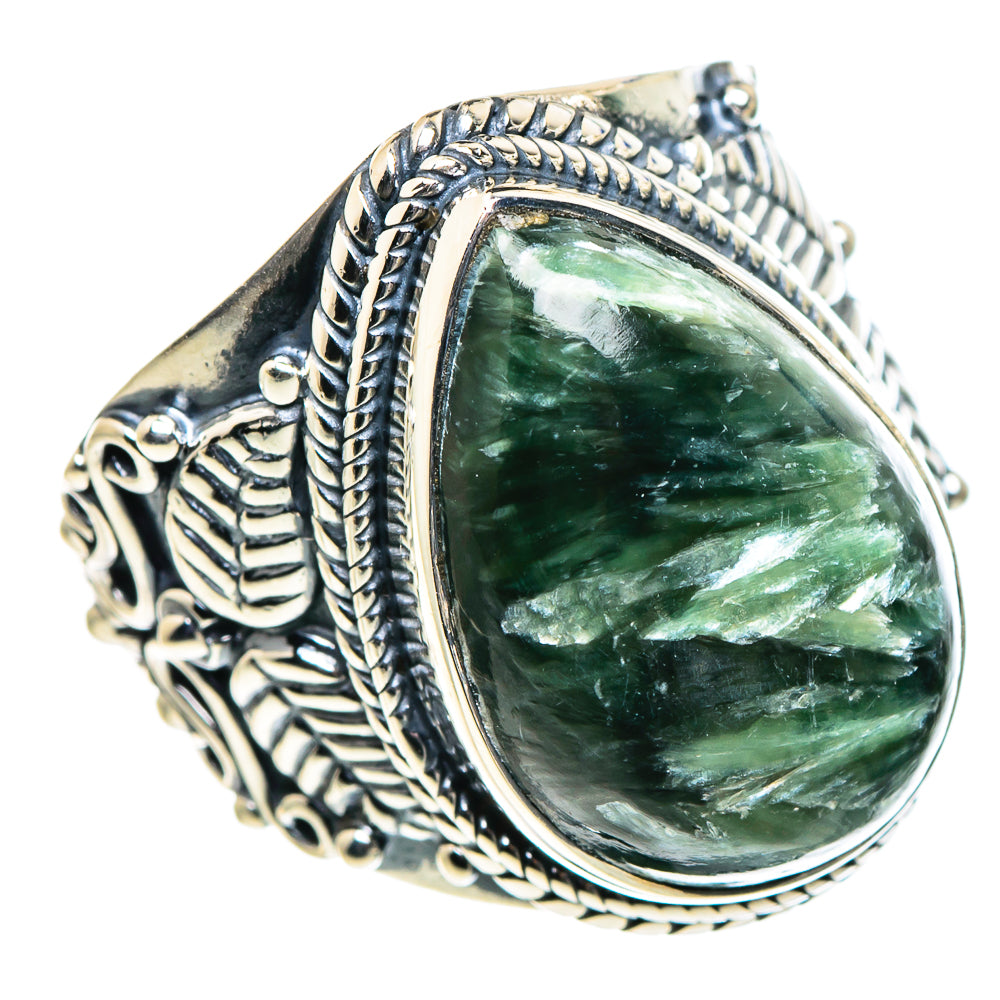 Seraphinite Rings handcrafted by Anasilvercos - RING94776